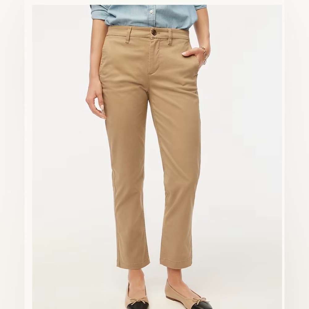 J Crew Factory High-rise girlfriend chino pant size 2